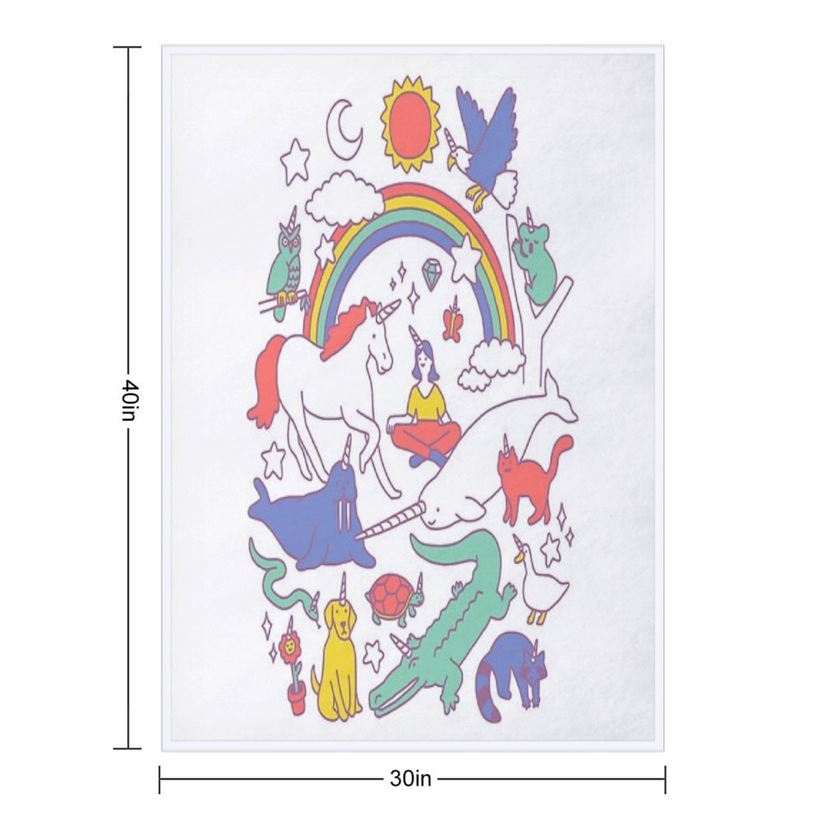 Unicorns! Premium Throw Blanket
