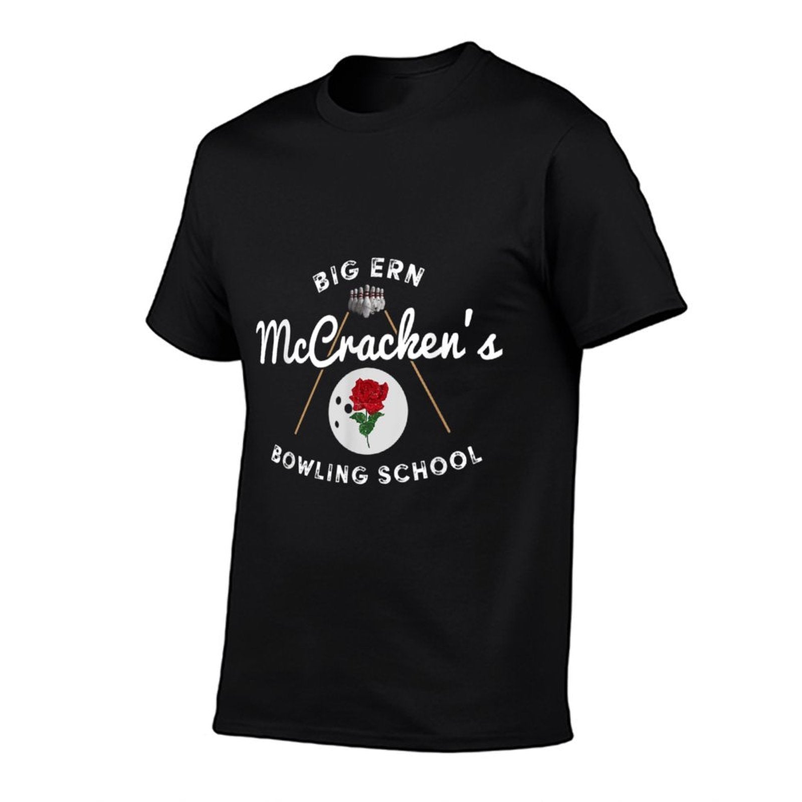 Vintage Big Ern McCrackens Bowling School Gift Lover Bowling  Eco-friendly Material T-Shirt