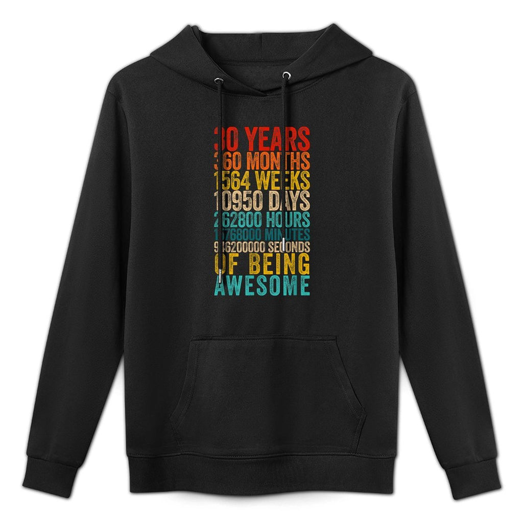 Funny 30th Birthday Old Meter Funny 30 Year Old Gifts Durable Construction Hoodie