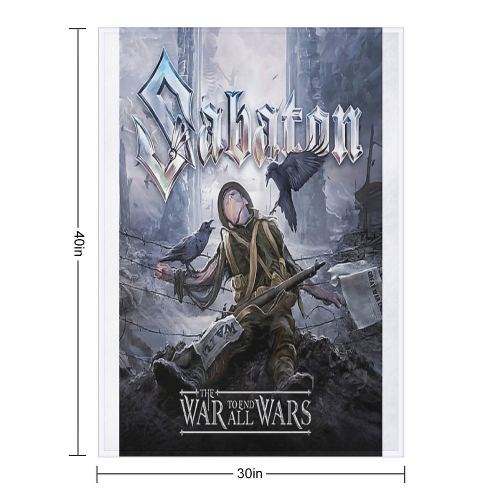 Sabaton Gift-ready Throw Blanket