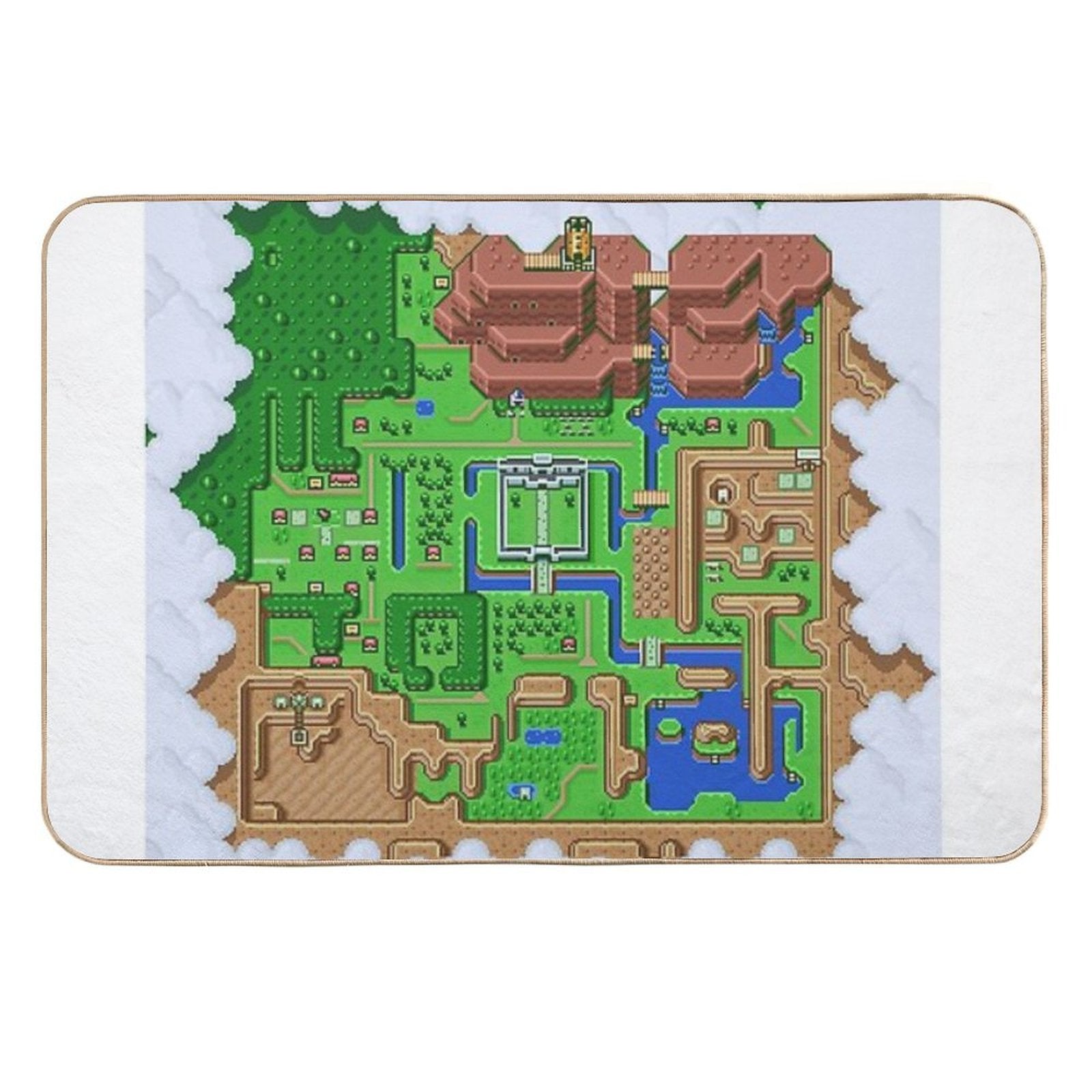 LttP World Map  Easy Maintenance Bath Mat
