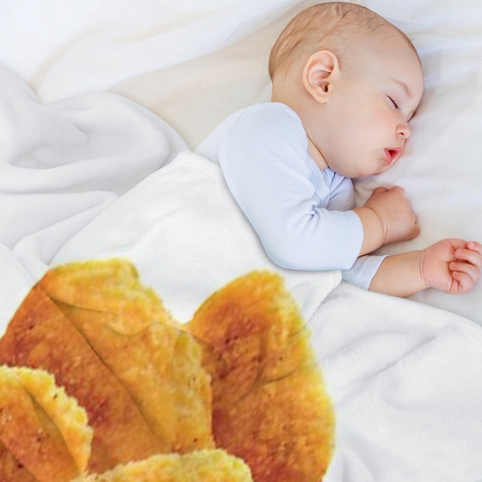 Chicken Nuggets  My Only Love Plush Throw Blanket
