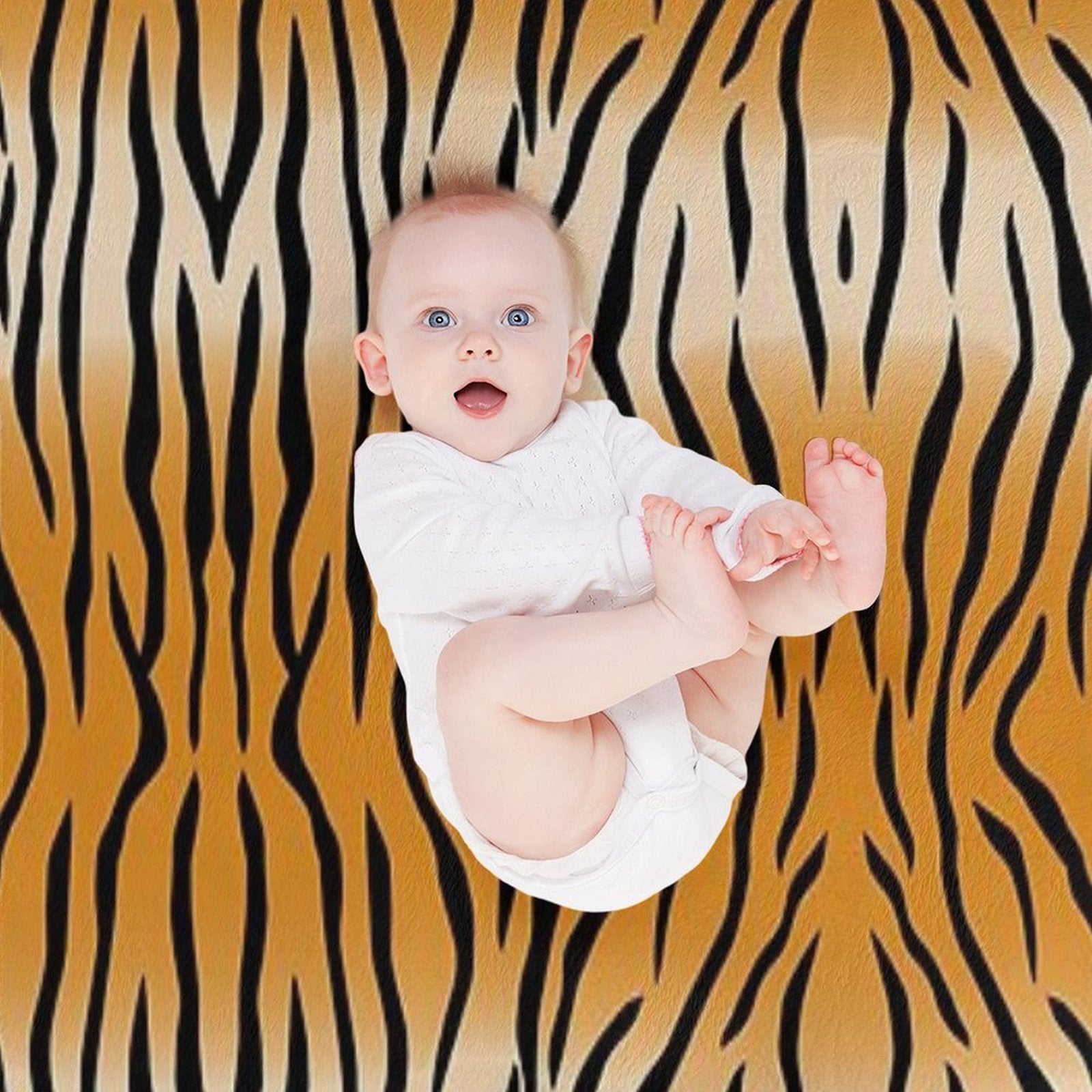 Tiger Fur Texture Pattern Comfort Throw Blanket