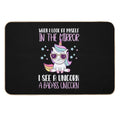 Funny Badass Unicorn  Anti-Trip Bath Mat