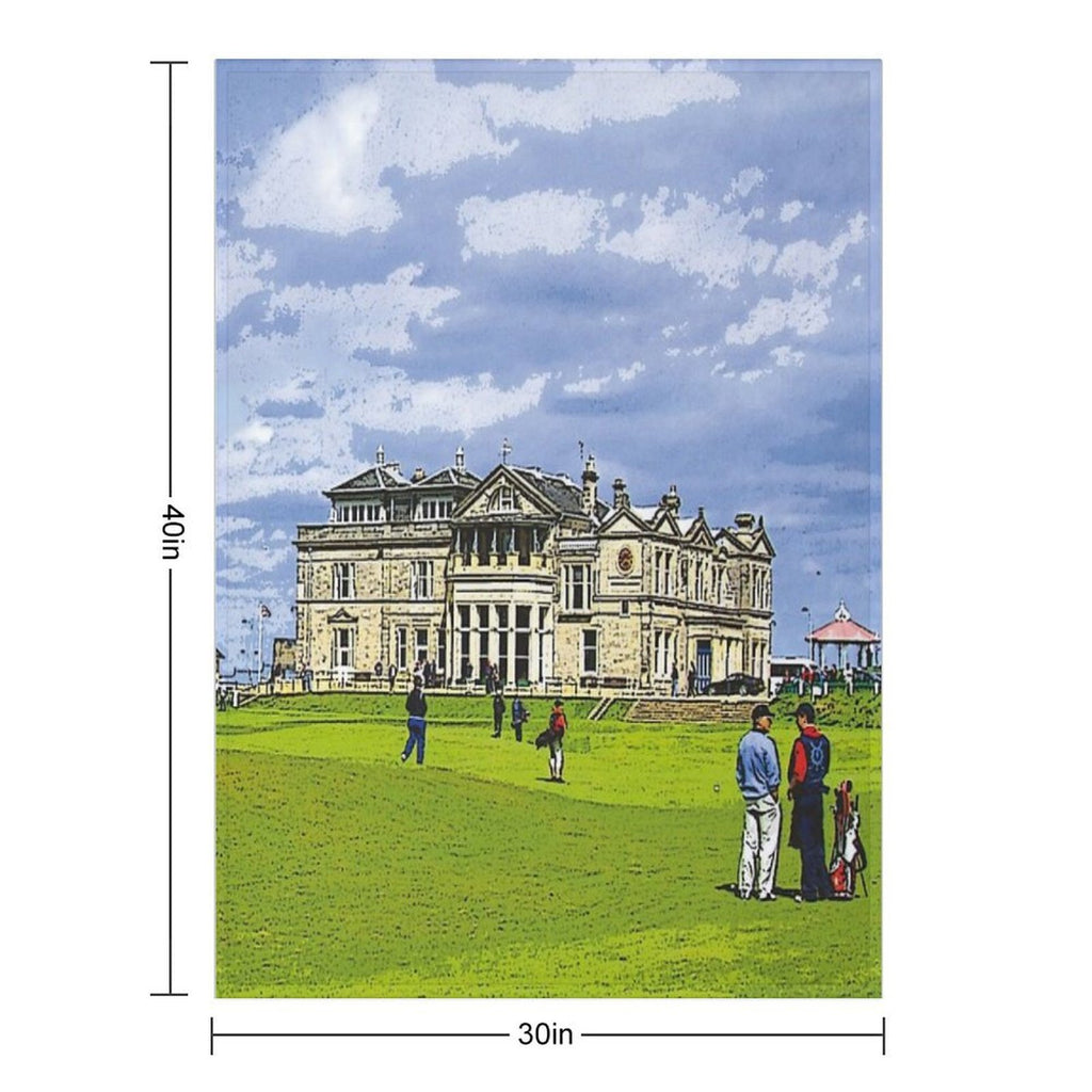 St Andrews Scotland All-season Throw Blanket