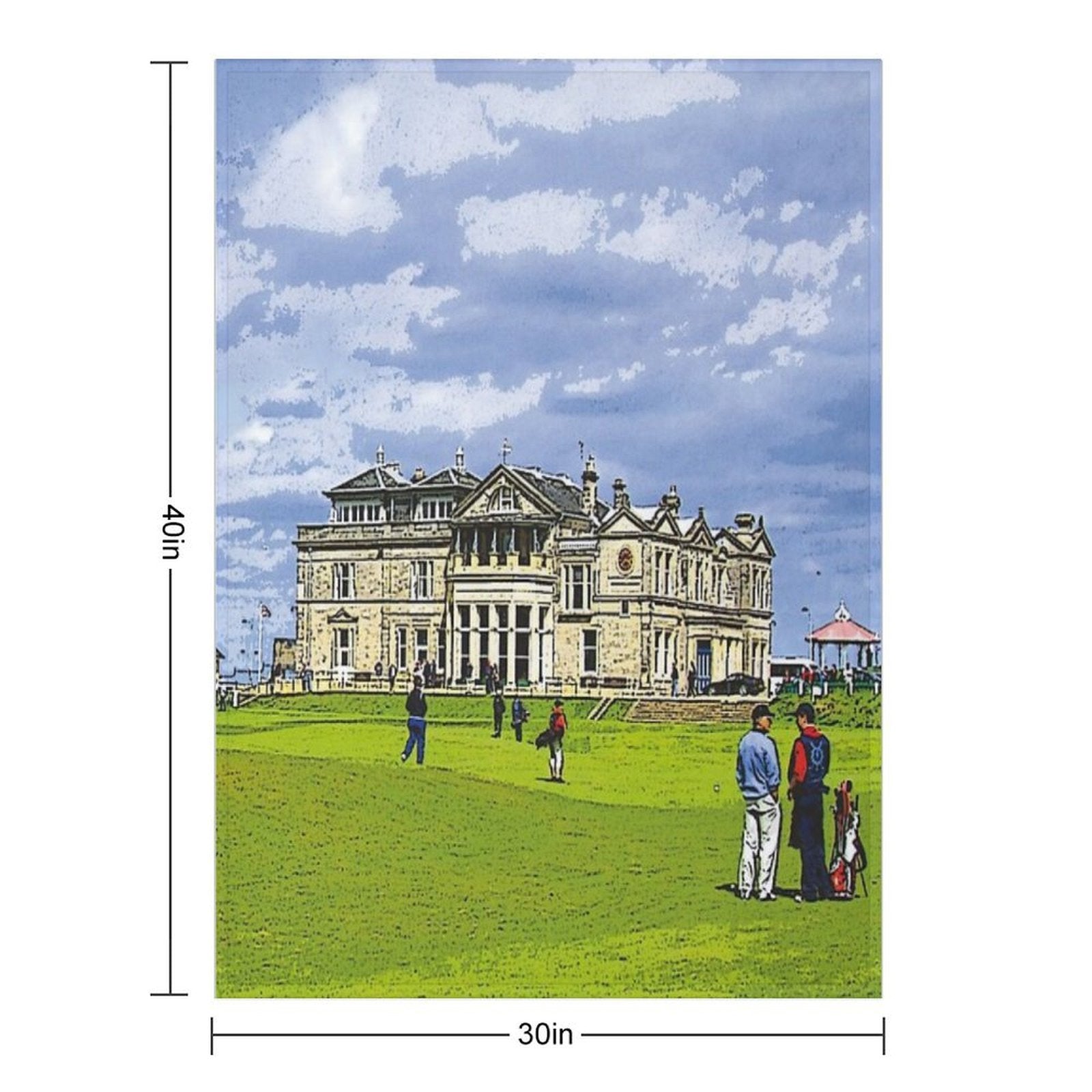 St Andrews Scotland All-season Throw Blanket
