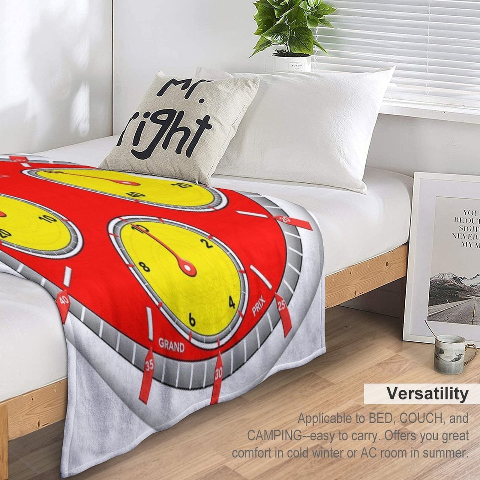 Imola  Motorsport  Racing  Chronograph Versatility Throw Blanket