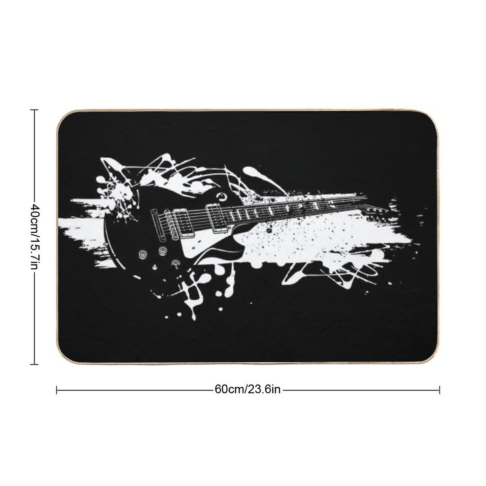 Rock Guitar  Absorbent Bath Mat