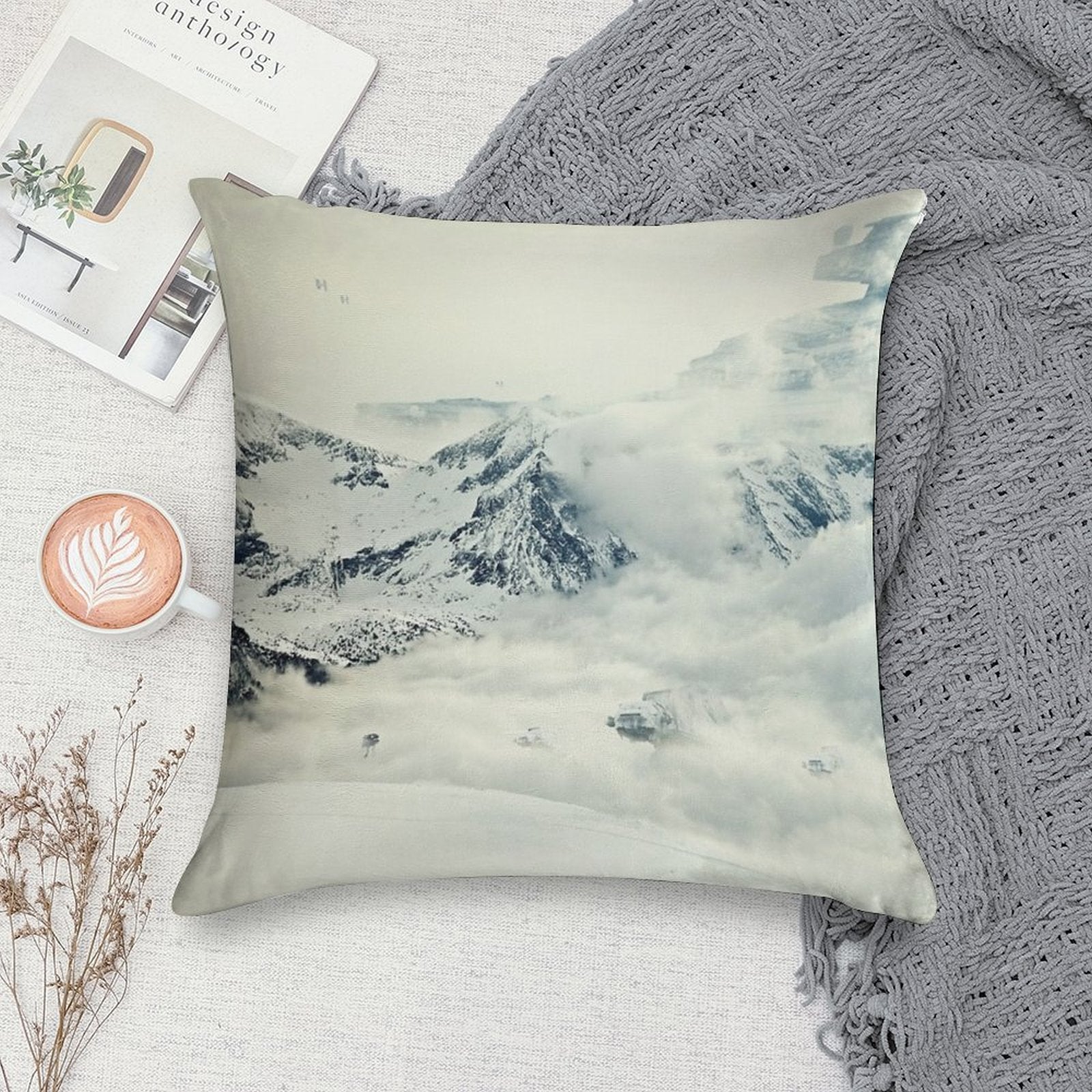 Frozen Planet Soft Shrink-Resistant Throw Pillow