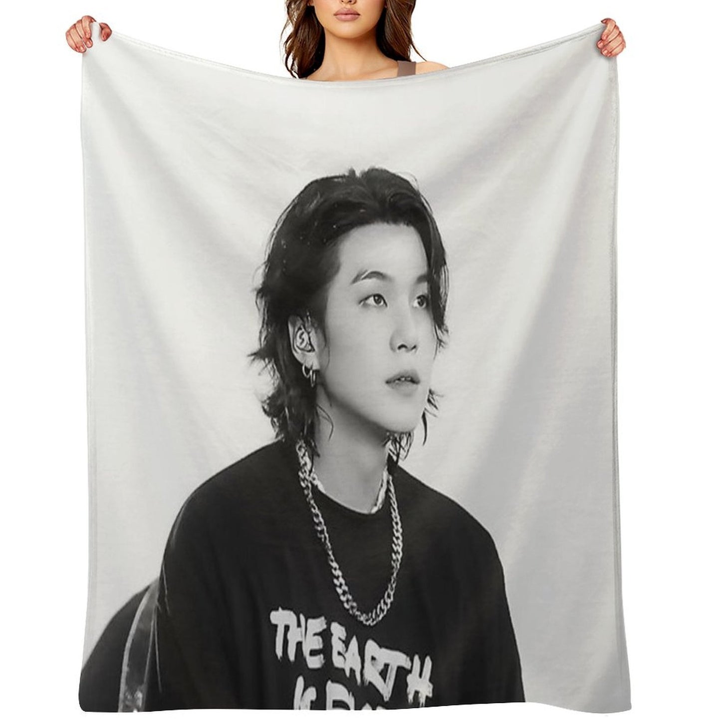 Yoongi Concert Durable Throw Blanket