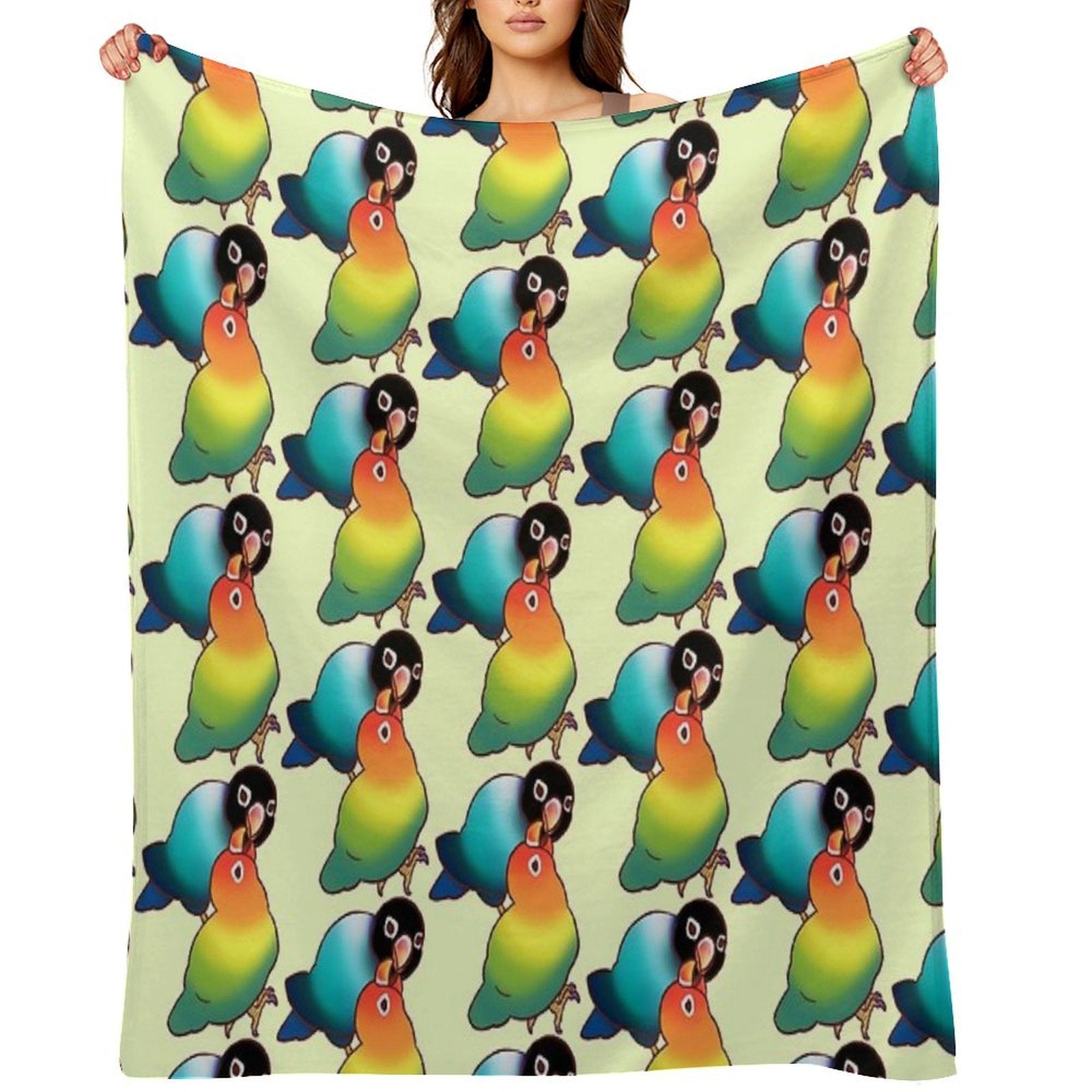LOVEBIRDS T-SHIRTS Multi-functional Throw Blanket
