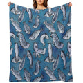 Harbor Seal Pattern Comfort Throw Blanket