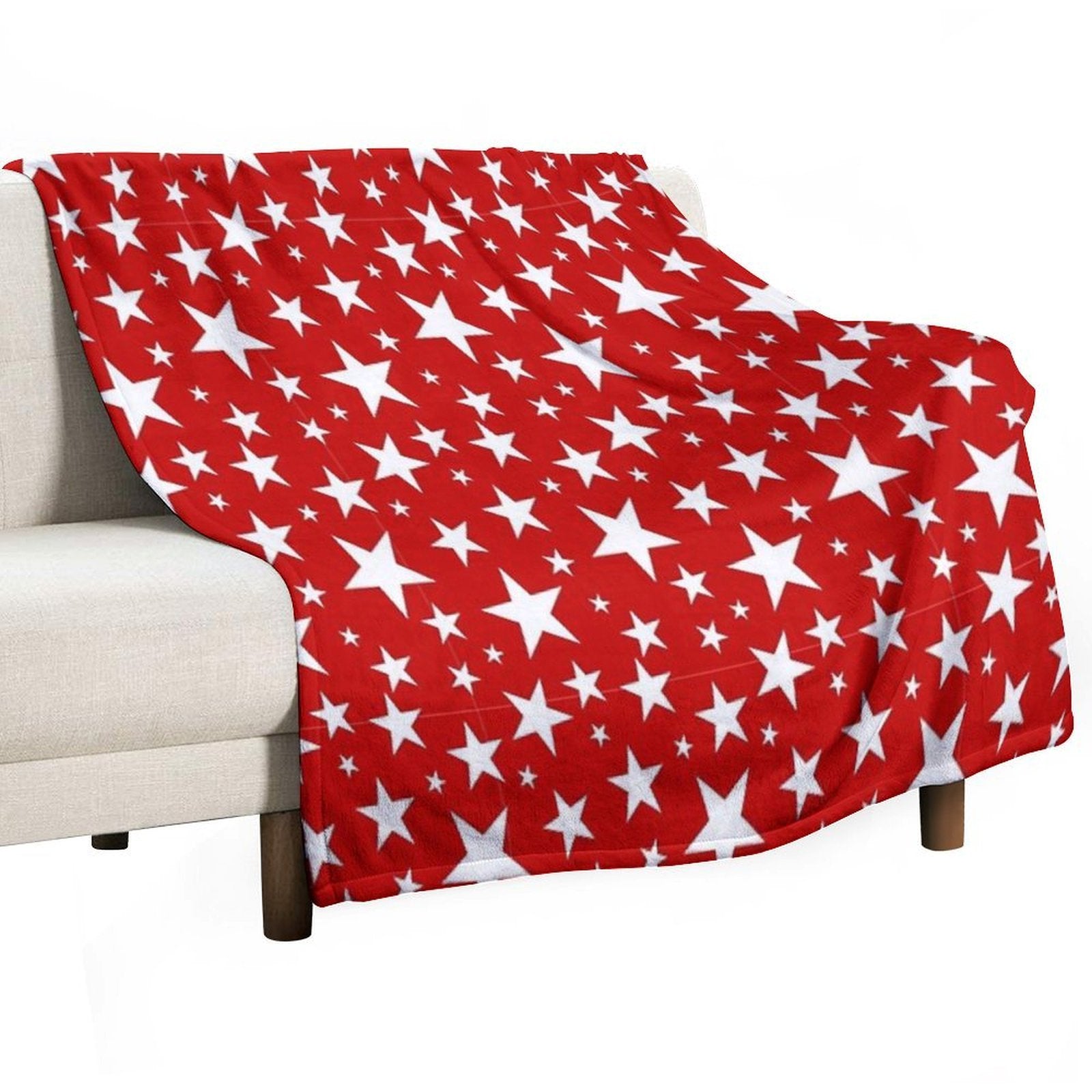 Star Pattern Design for Apparel And Home Decor Wrinkle-free Throw Blanket