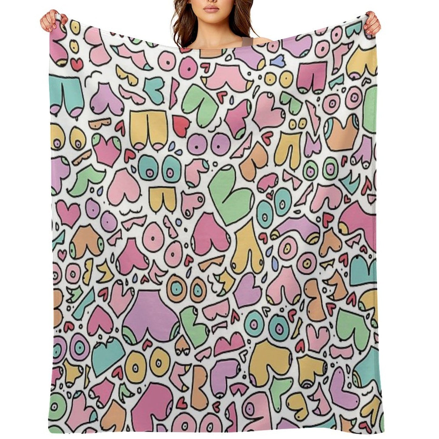 Fun Boobies Versatility Throw Blanket
