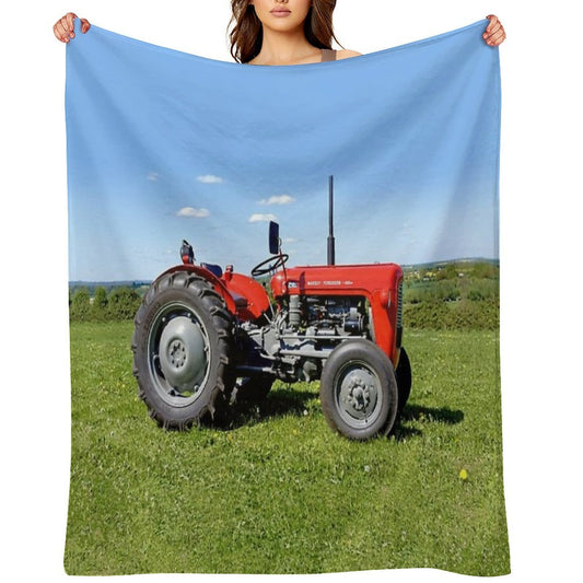 Massey Ferguson 35 Tractor Versatility Throw Blanket