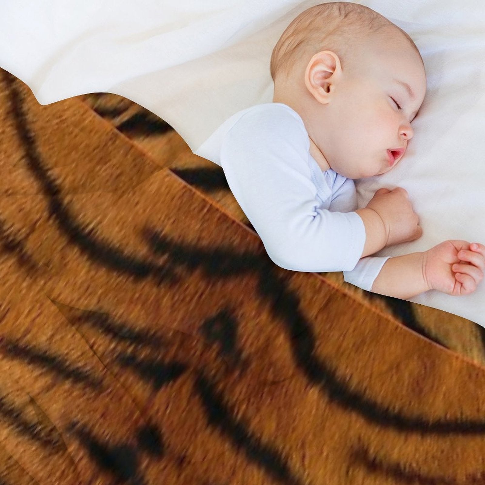 Wild Tiger Pattern Durable Throw Blanket