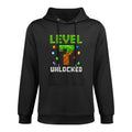 Birthday Boy Level 7 Unlocked 7th Birthday Game Pixel Unisex Design Hoodie