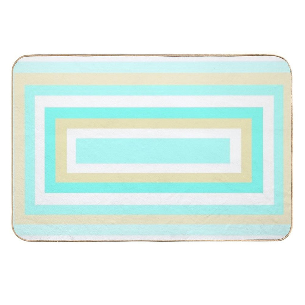 Blue Teal Aqua  Versatile Bath Mat