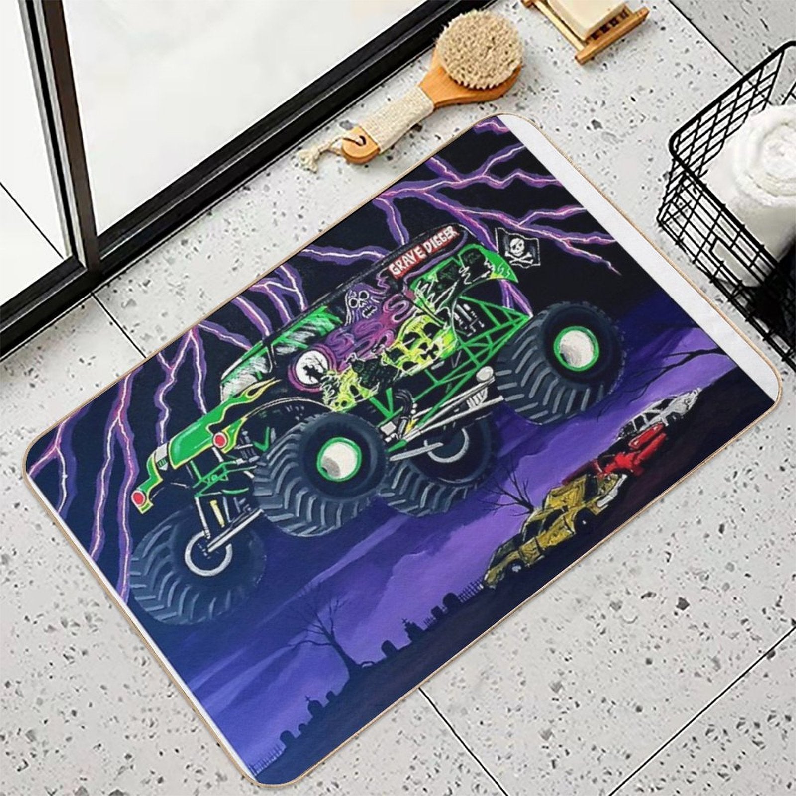 MONSTER TRUCK  Rapid-Drying Bath Mat