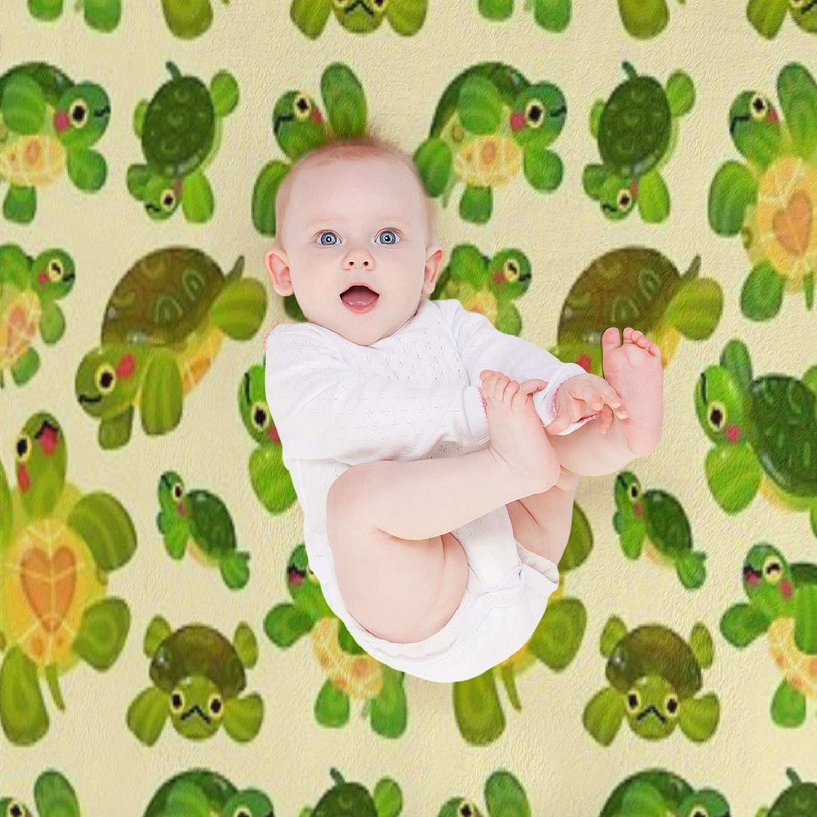 Red-eared Slider - Pastel Easy Care Throw Blanket