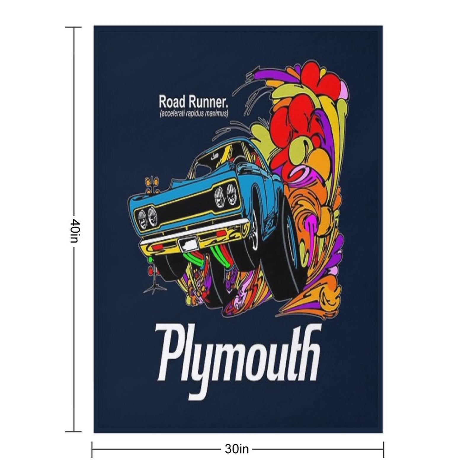 70's Muscle Car Comfort Throw Blanket