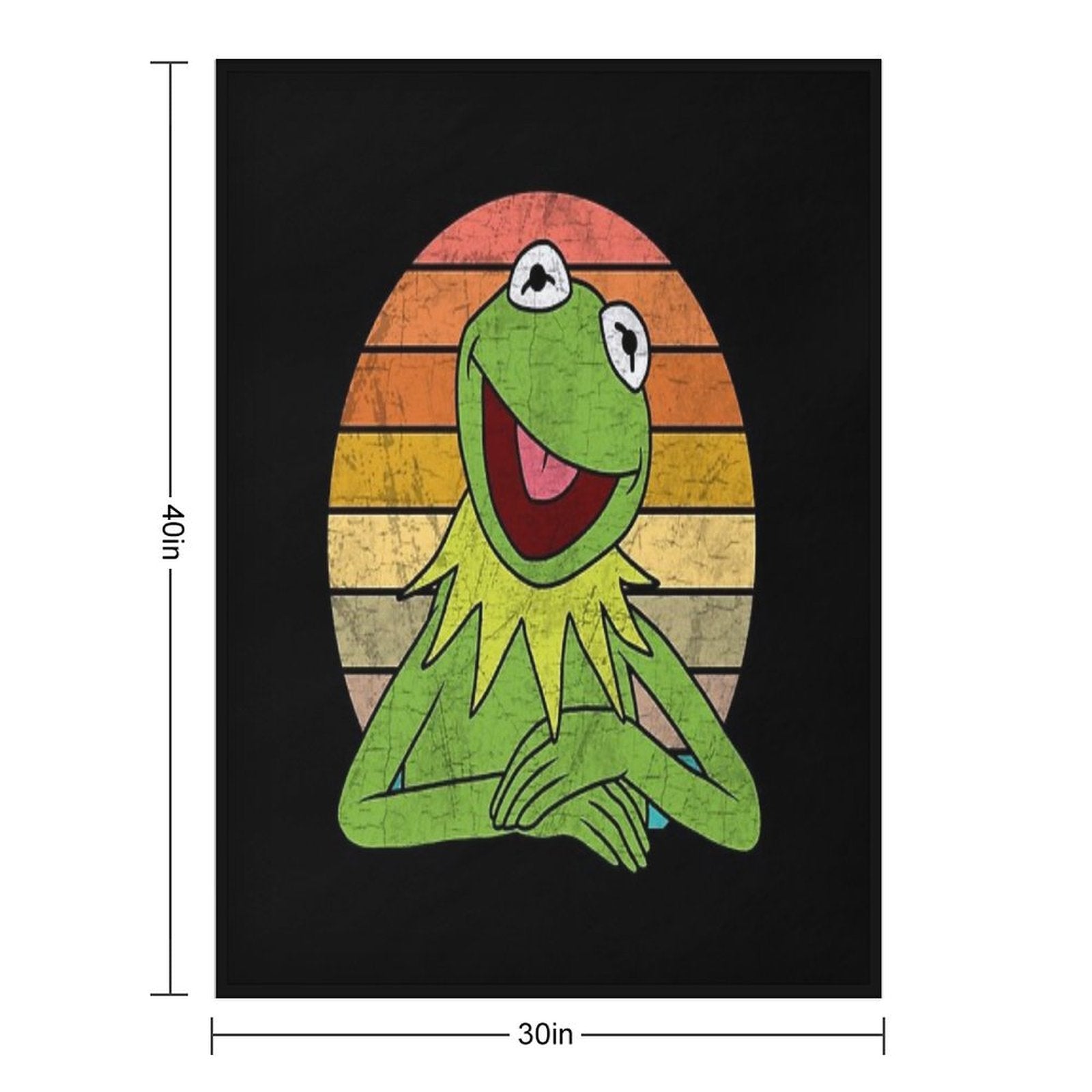 Kermit The Frog Travel-friendly Throw Blanket