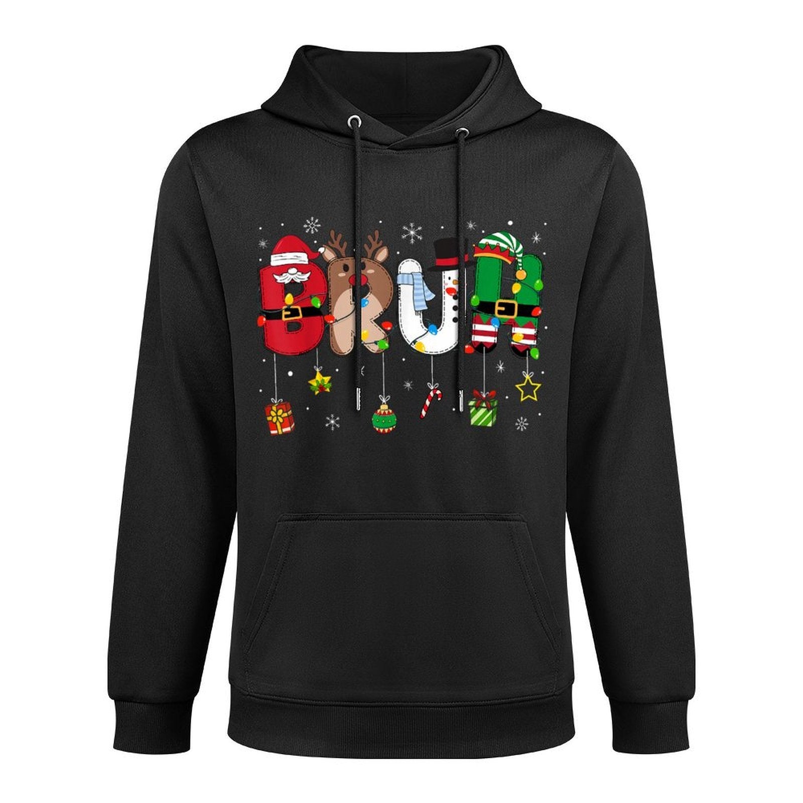 Bruh Christmas Kidsns Boys Funny Christmas Humor Meme Moisture-Wicking Hoodie