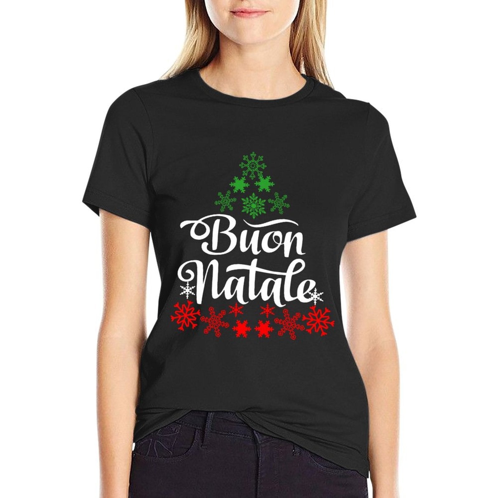 Italian Family Christmas Buon Natale Tree  Slim-fit Cut T-Shirt