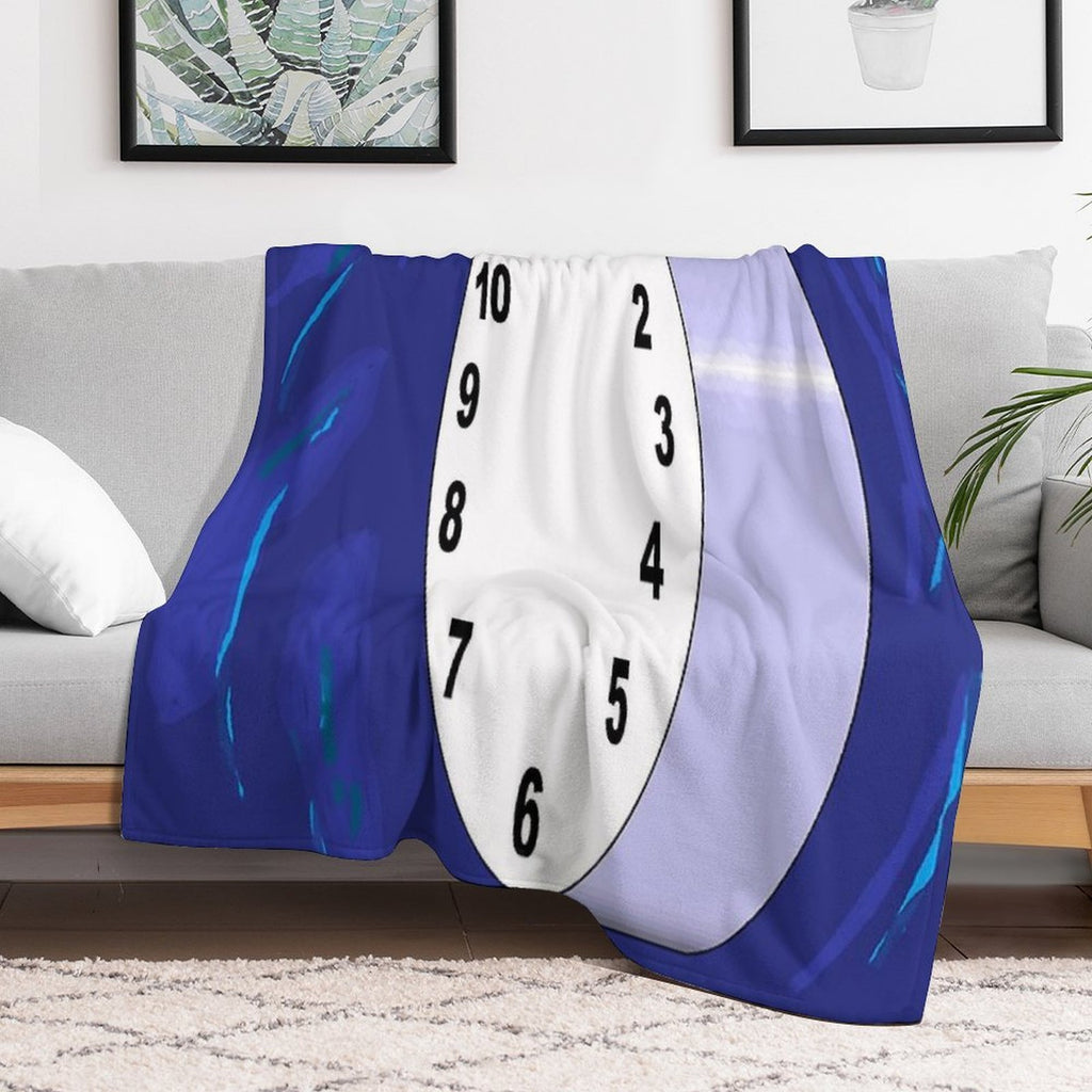 The Sideview Clock Eco-conscious Throw Blanket