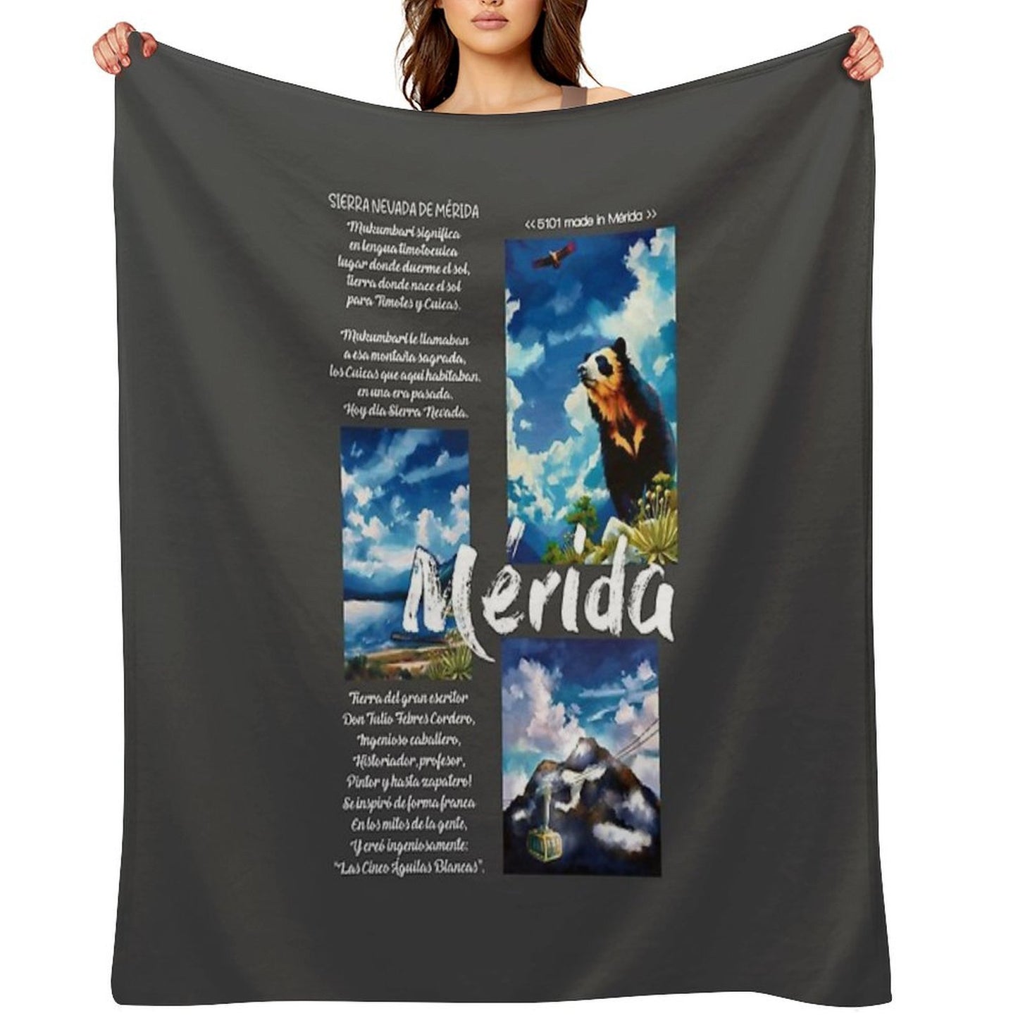 Mérida, Venezuela – Andean Beauty in Three Moments Anti-pilling Throw Blanket