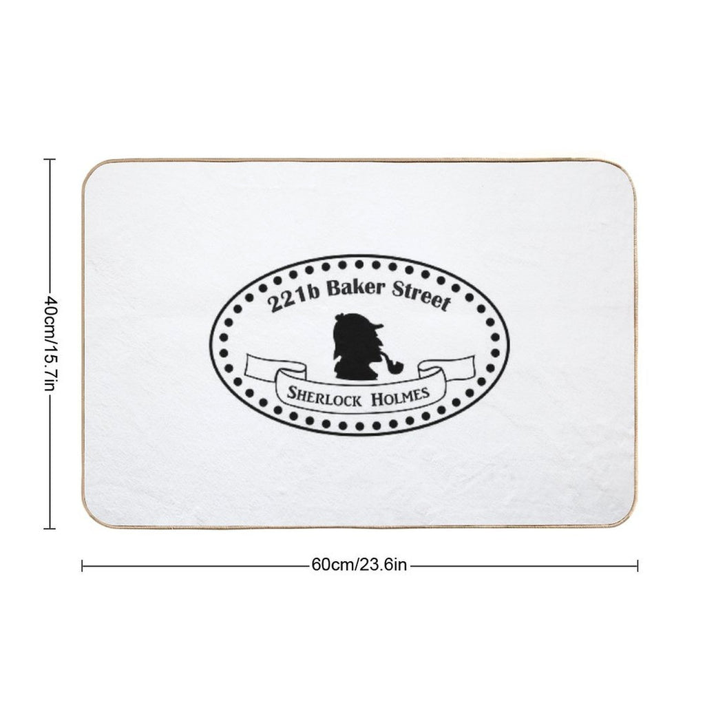 221b Baker Street Sherlock Holmes. BBC TV Show. Sherlock Design  Slip-Resistant Bath Mat