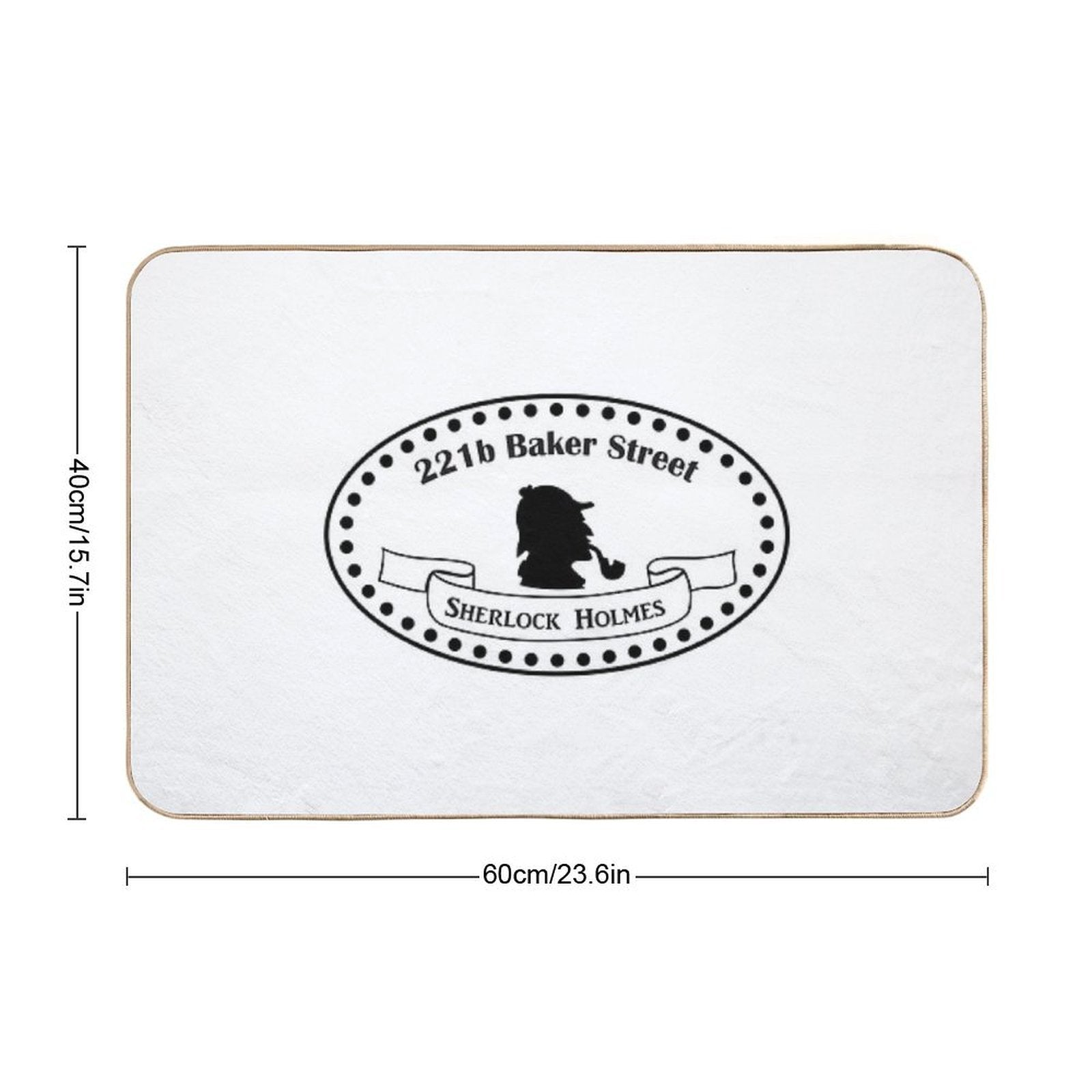 221b Baker Street Sherlock Holmes. BBC TV Show. Sherlock Design  Slip-Resistant Bath Mat