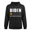 Funny Anti Biden Pro Trump 1 Star Rating Election Vote 2024 Easy Care Hoodie
