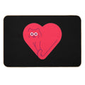 Cute Cat Heart  Eco-Friendly Bath Mat
