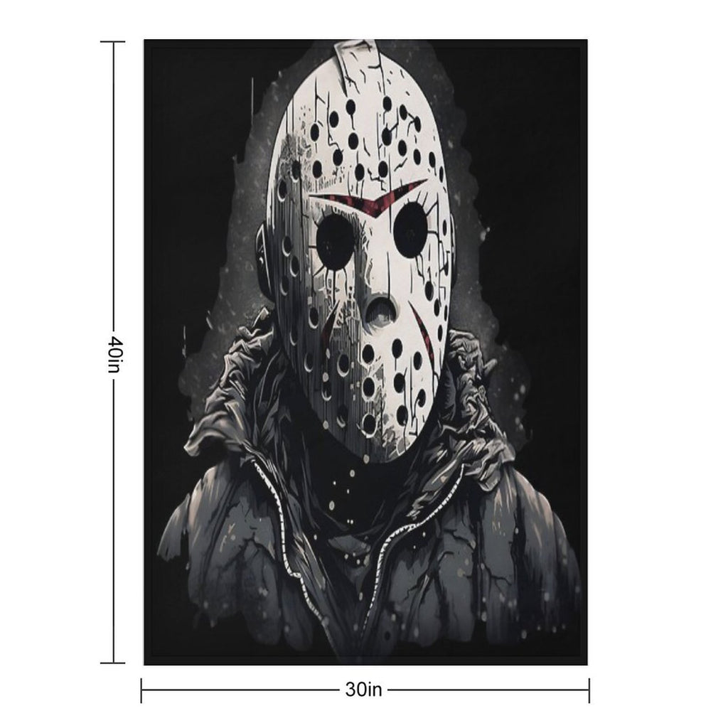 Jason Voorhees Inspired Comfort Throw Blanket