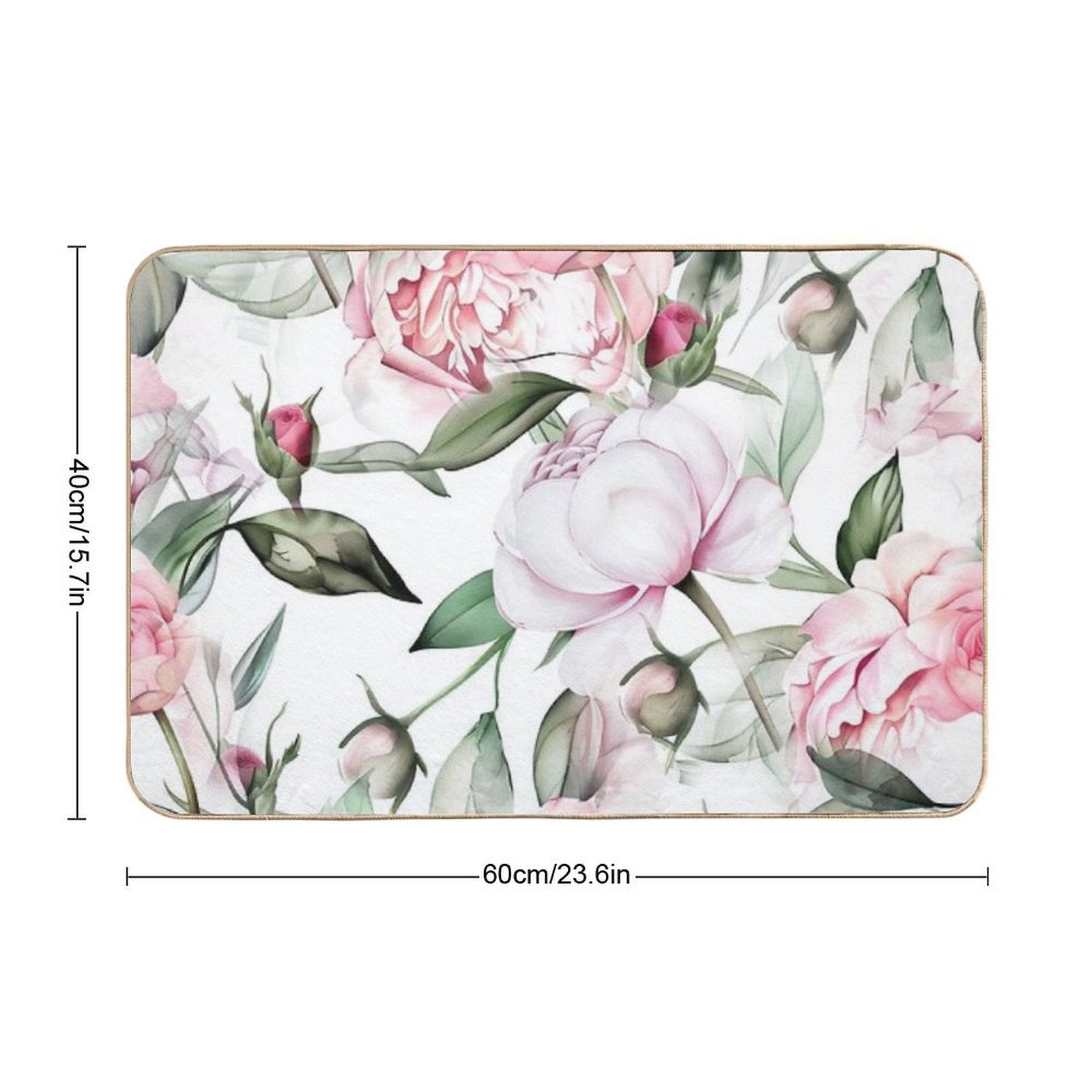 Roses Flowers Nature #pattern #nature  Non-Slip Bath Mat