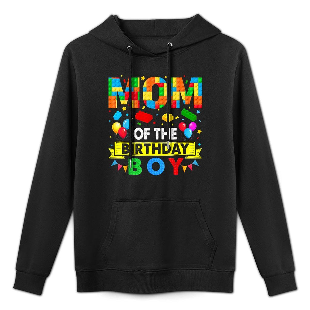 Mom Of The Birthday Boy Master Builder Blocks Toy Building Durable Construction Hoodie