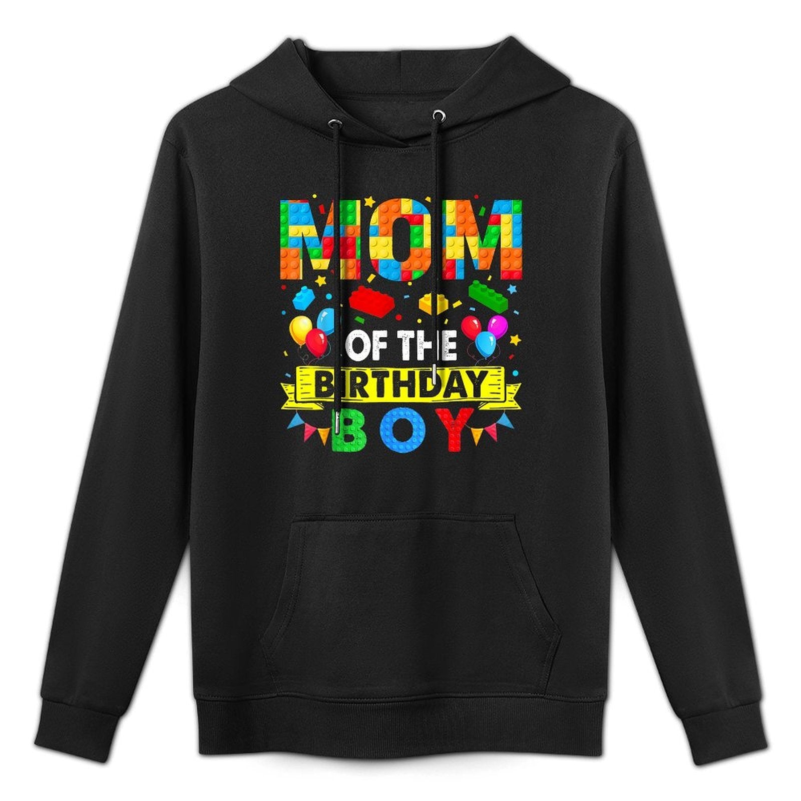 Mom Of The Birthday Boy Master Builder Blocks Toy Building Durable Construction Hoodie