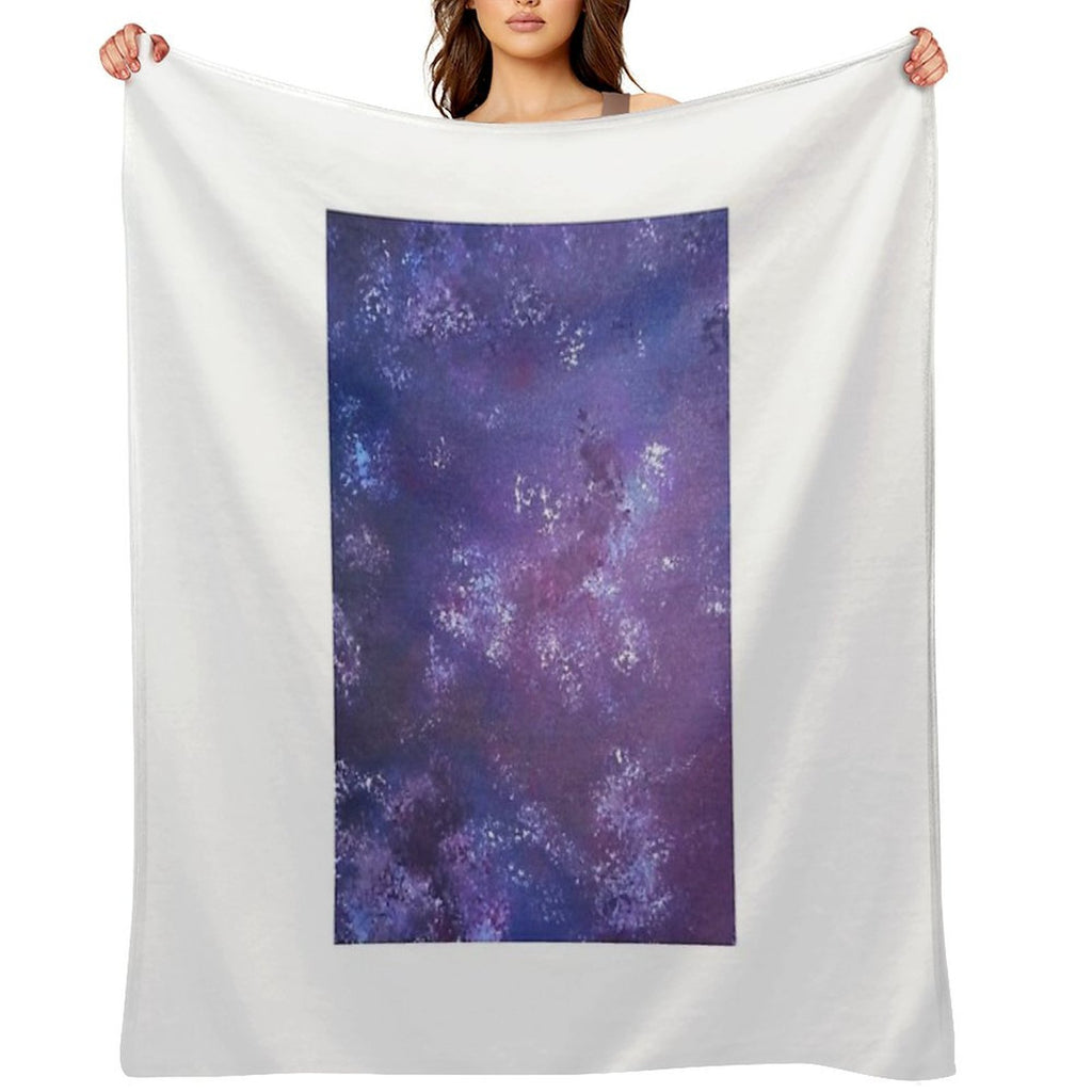Another Take on Time And Space Velvety-soft Throw Blanket