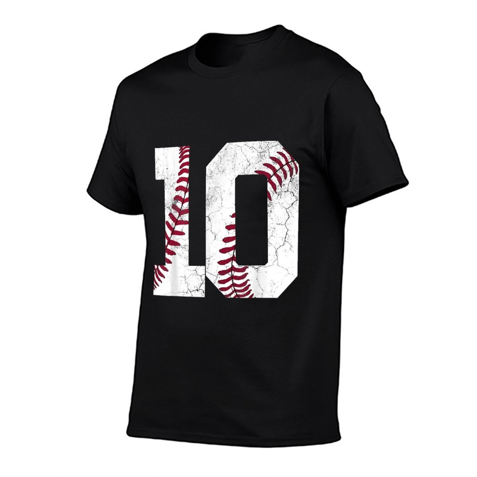 10th Birthday Gift Baseball Boys Kids Ten Number 10 2015  Heathered Texture T-Shirt