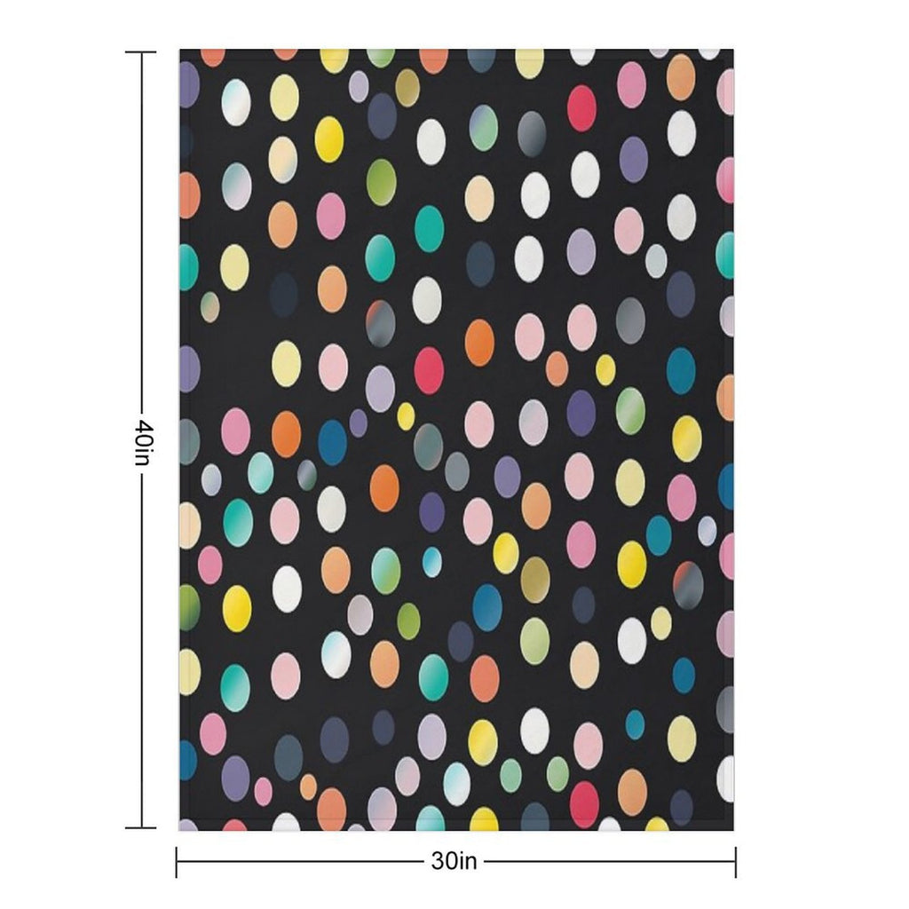 Rainbow Glitz Sustainable Throw Blanket