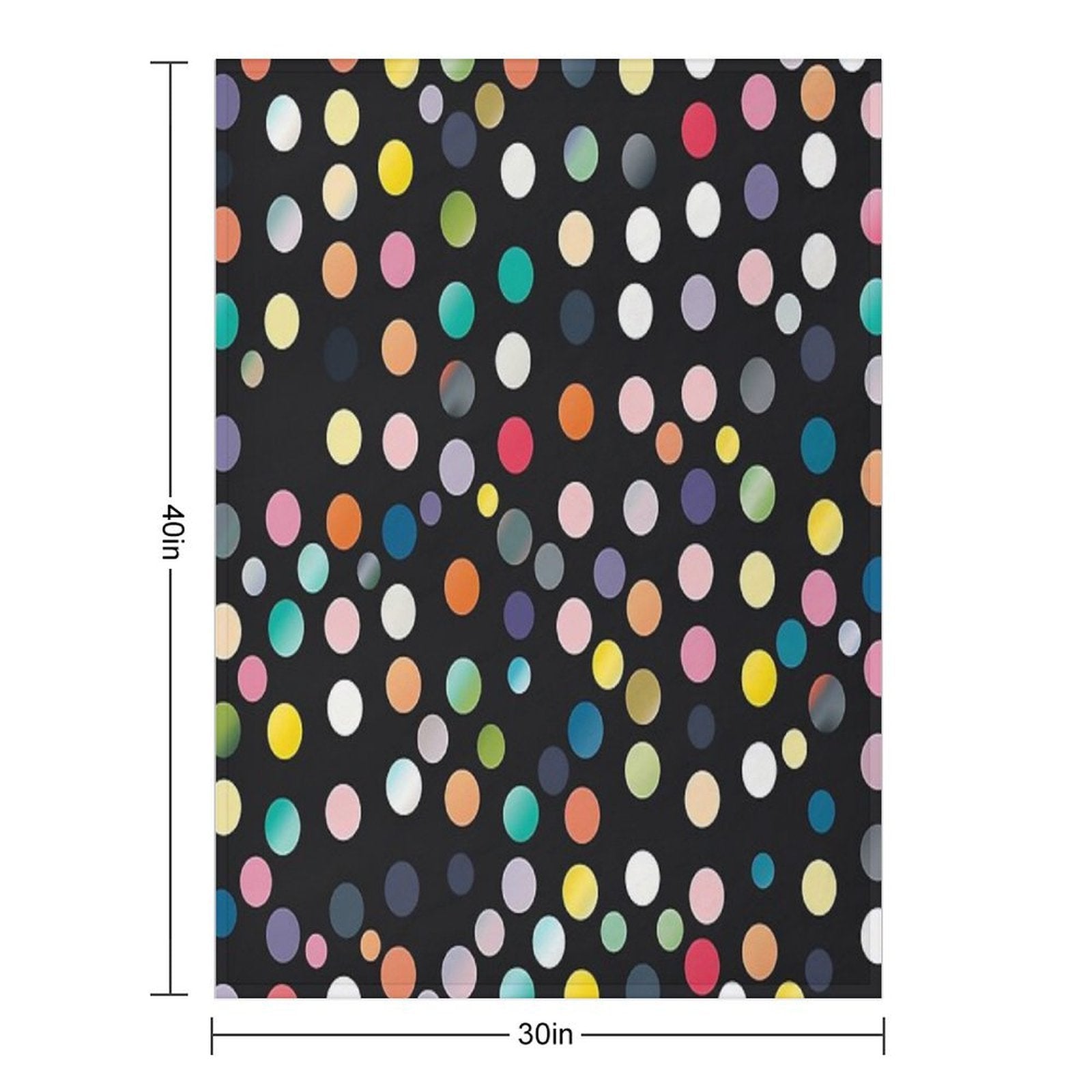 Rainbow Glitz Sustainable Throw Blanket