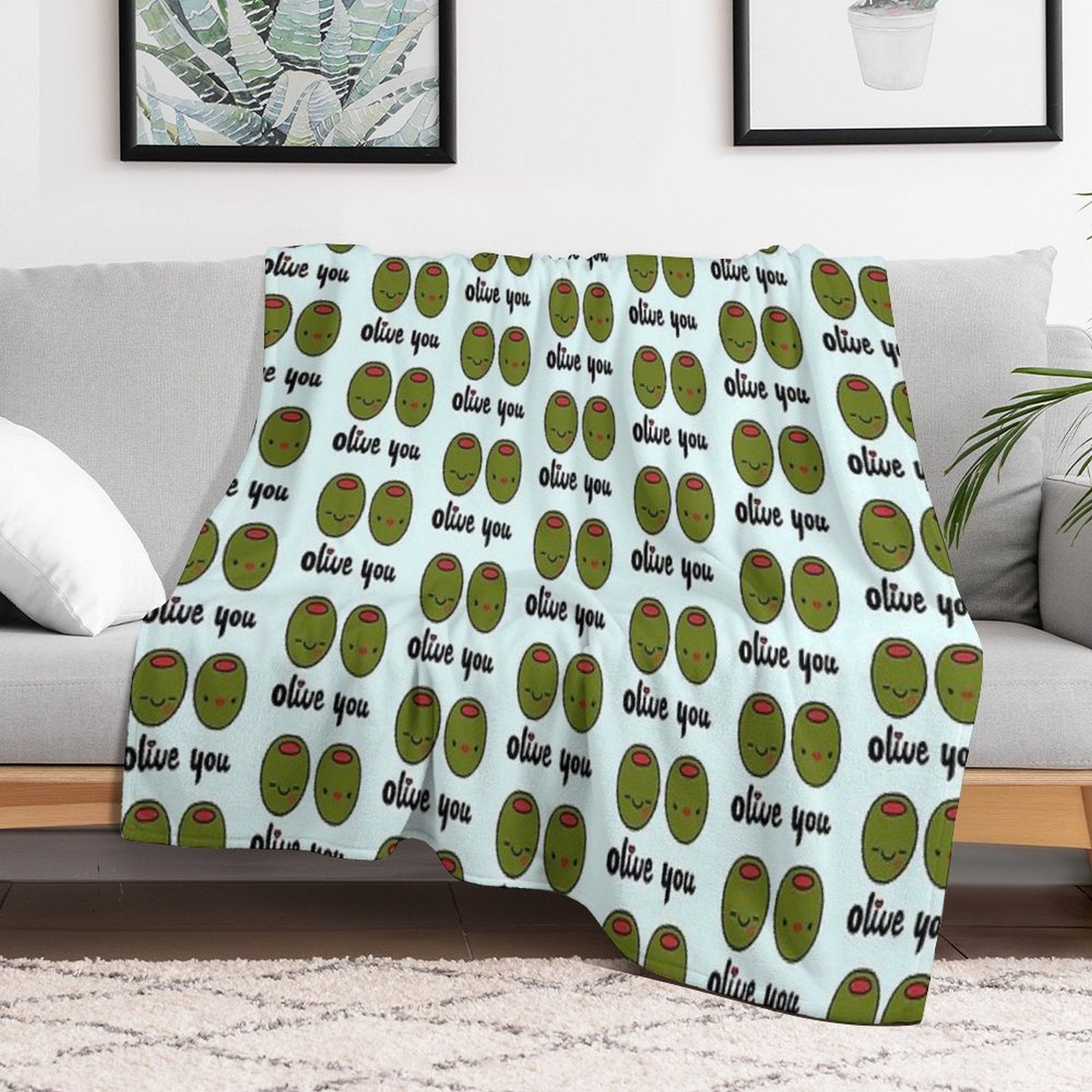 Olive You Multi-functional Throw Blanket