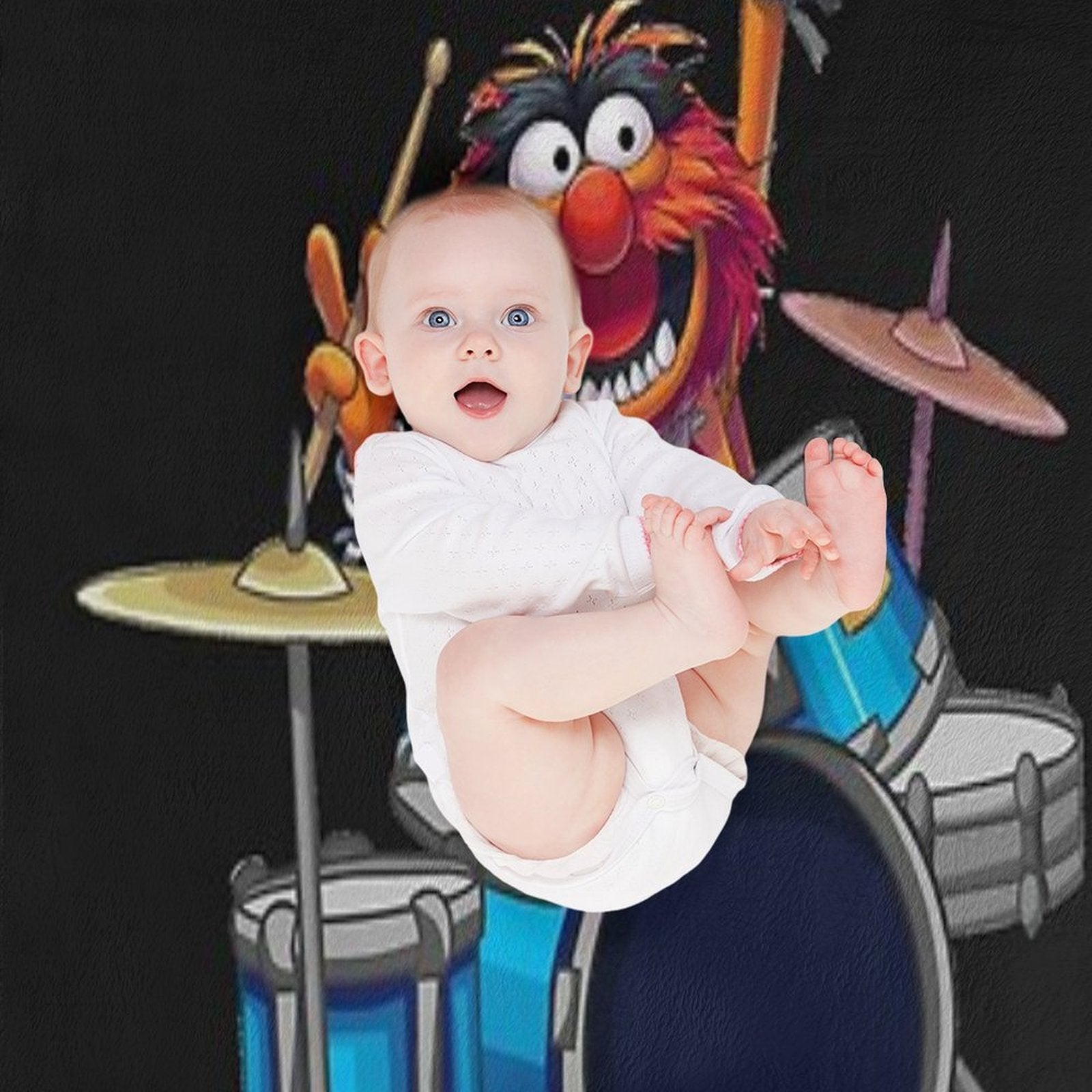 Animal Drummer The Muppets Show Versatility Throw Blanket