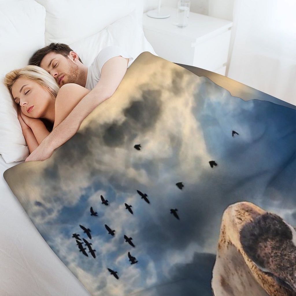 Buffalo On The Plains Travel-friendly Throw Blanket