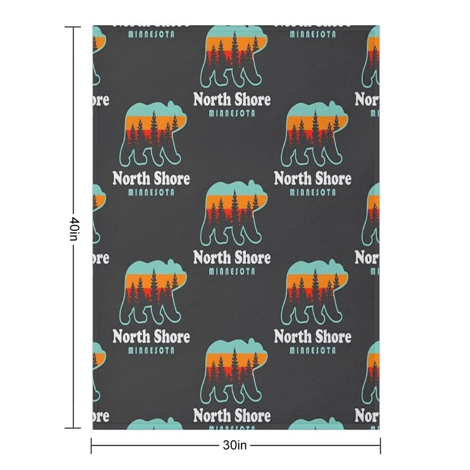 North Shore Minnesota Lake Superior Duluth MN Versatility Throw Blanket