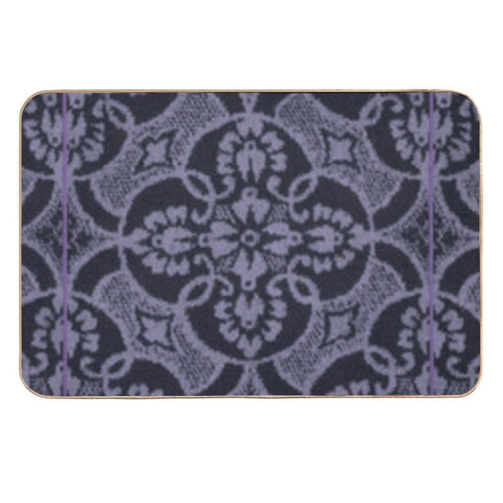 2023 New Digital Lavender Floral Pattern  Dirt-Trapping Bath Mat