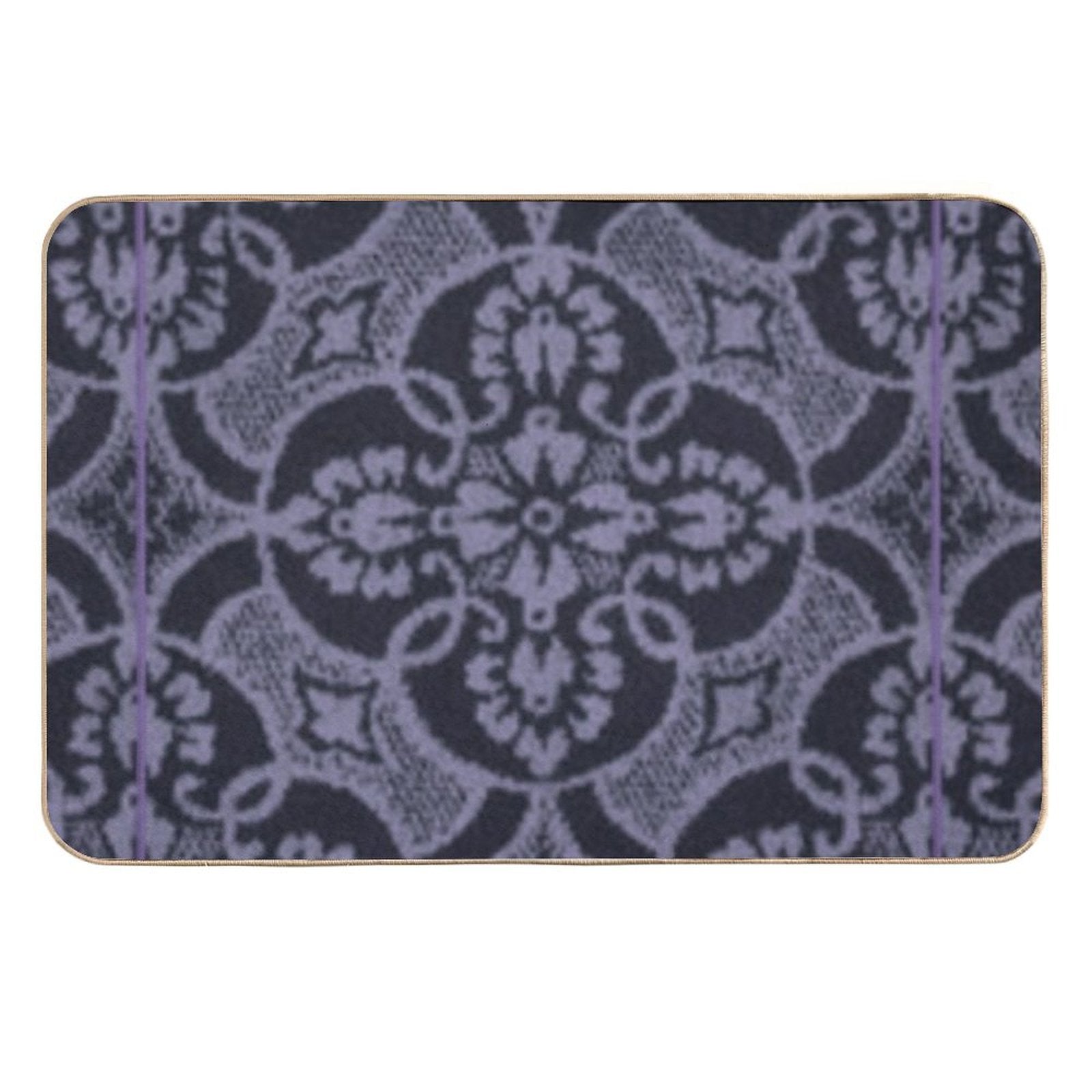 2023 New Digital Lavender Floral Pattern  Dirt-Trapping Bath Mat
