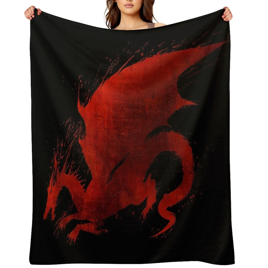 Dragon Age Origins Blood Dragon V2 All-season Throw Blanket