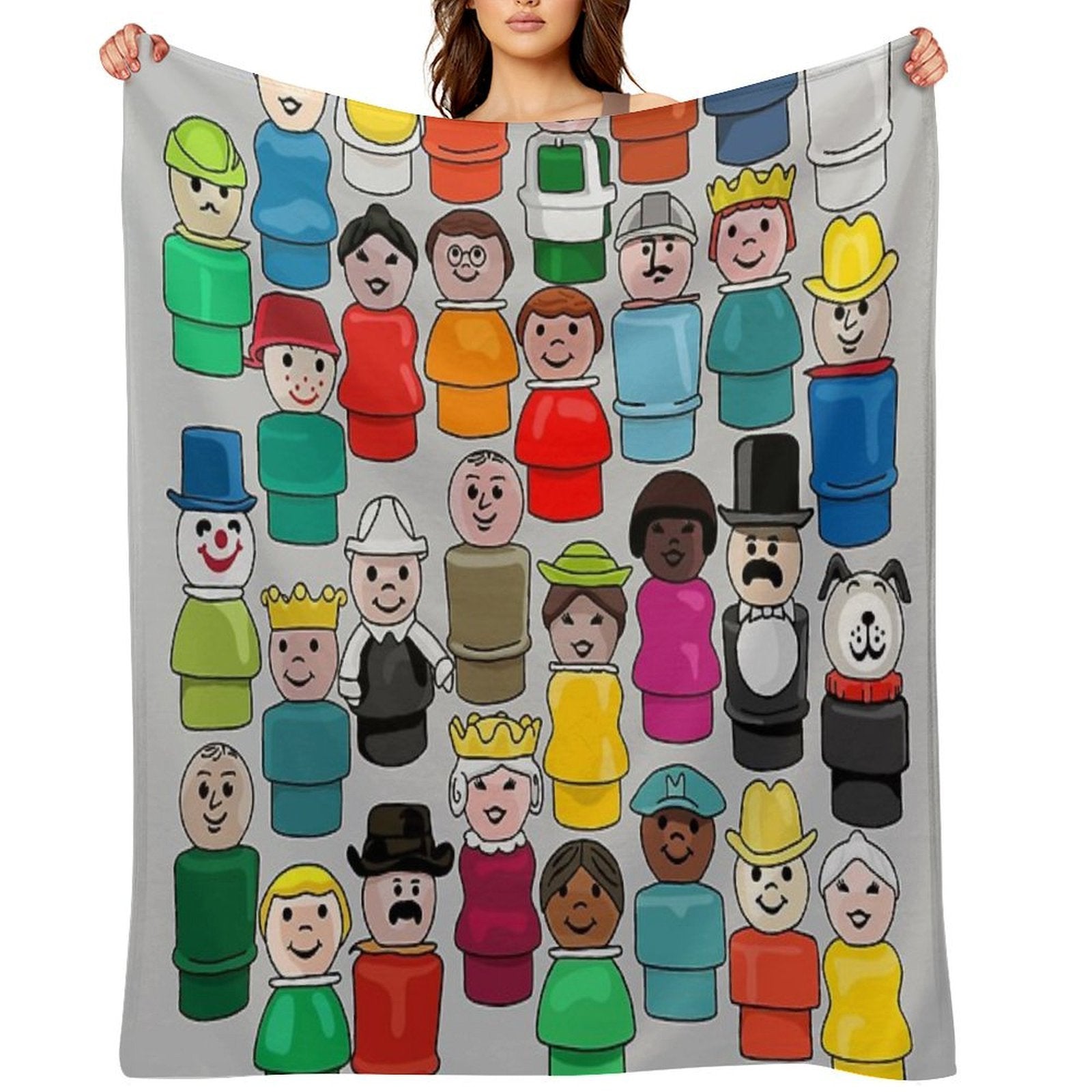 The People in Your Neighborhood Machine-washable Throw Blanket